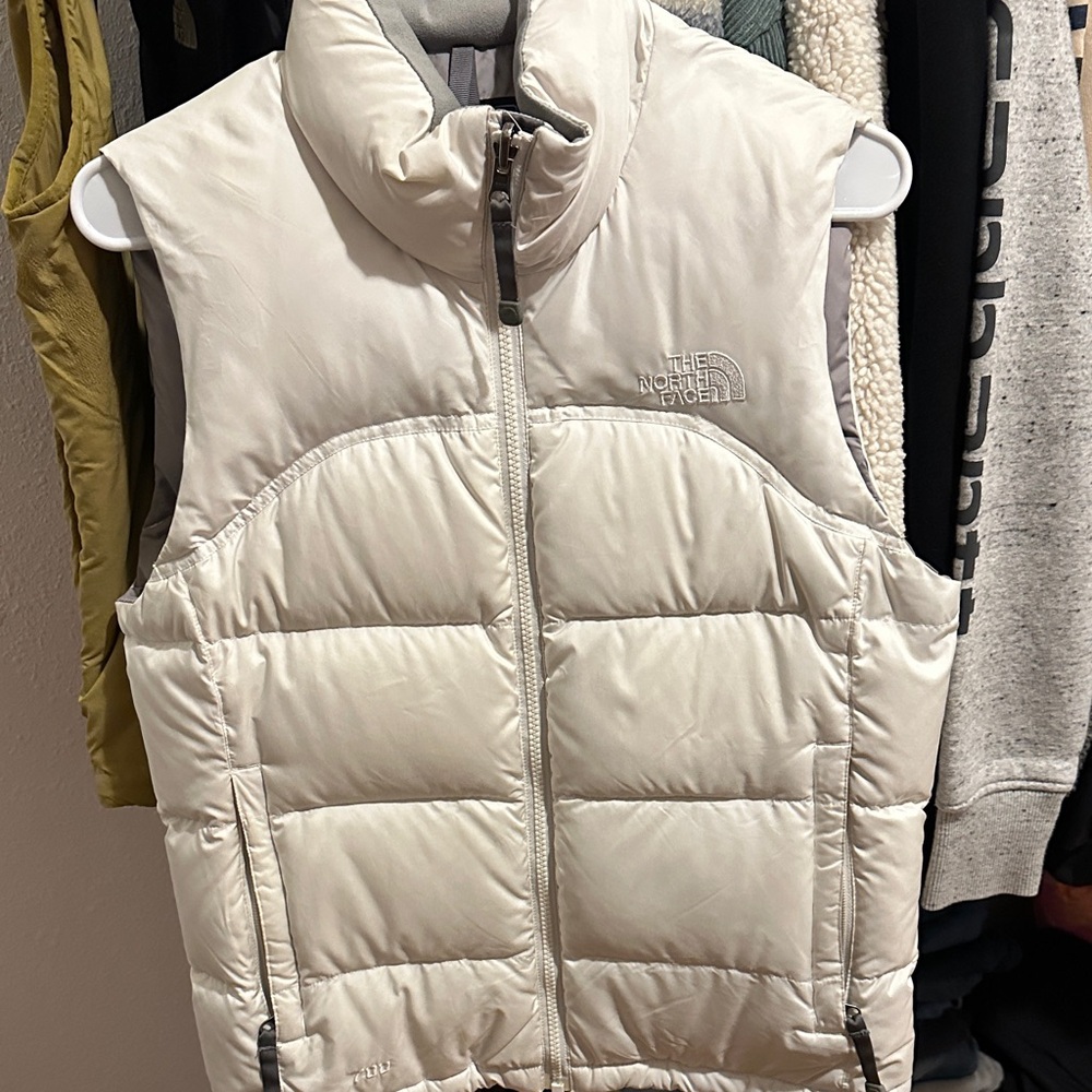 The North Face Cream Puffer Vest